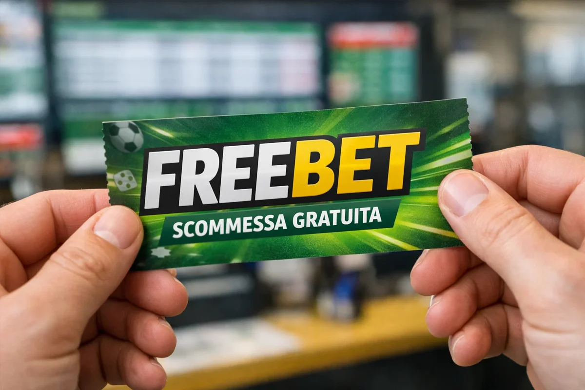 Illustrazione di una scommessa gratuita su biglietto