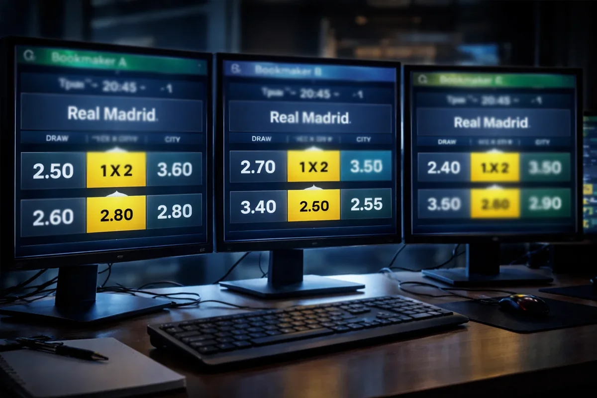 Confronto di quote su diversi schermi di computer